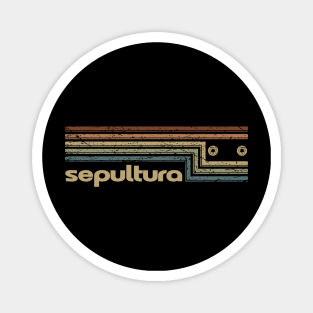 Sepultura Cassette Stripes Magnet